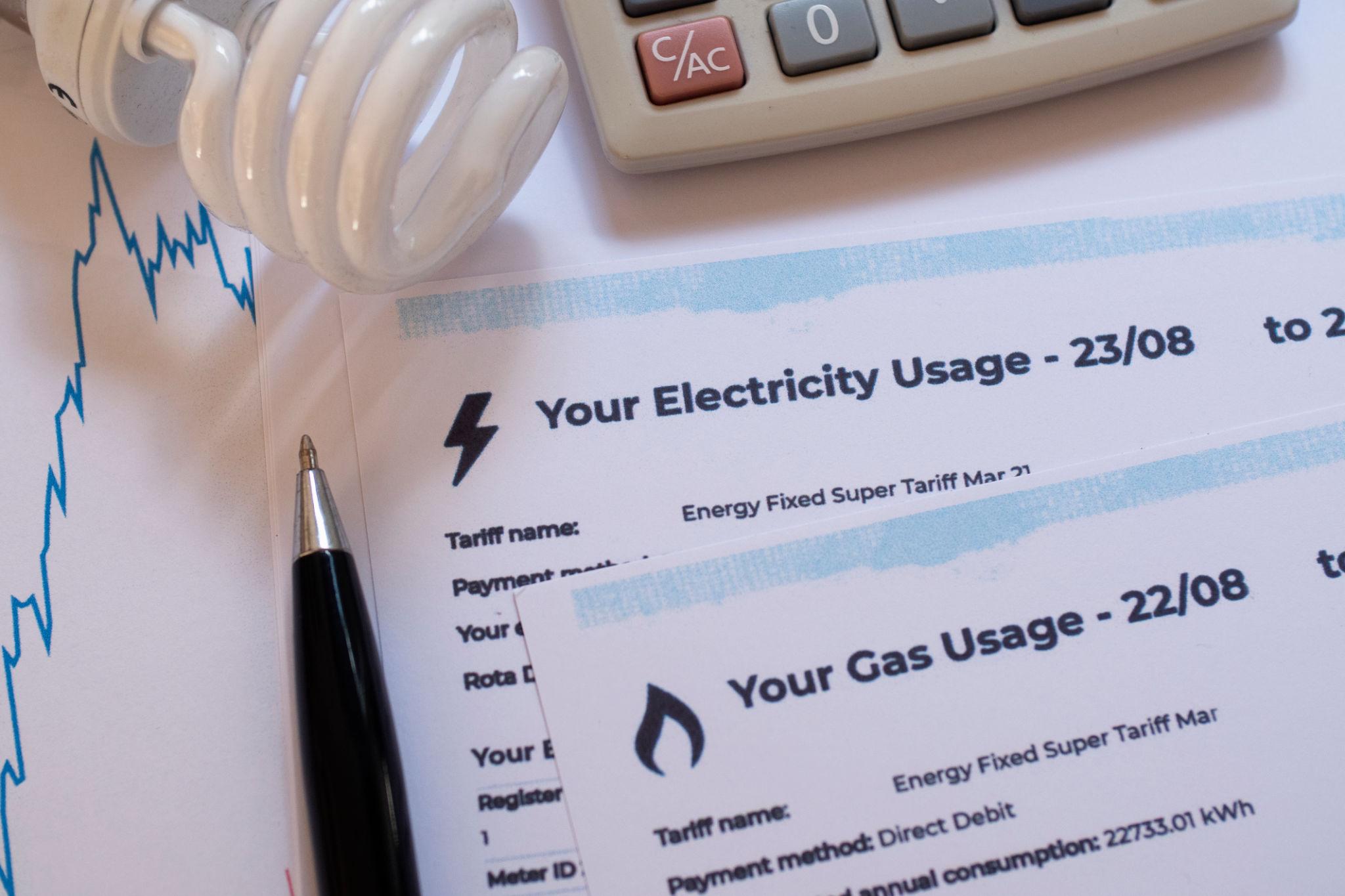 Electic and gas bill