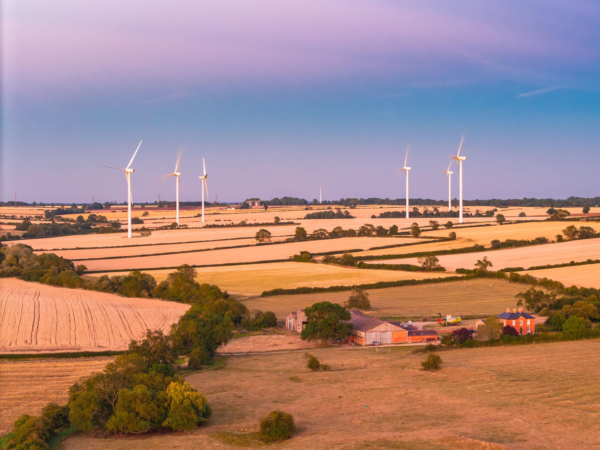 Windfarms in UK Countryside