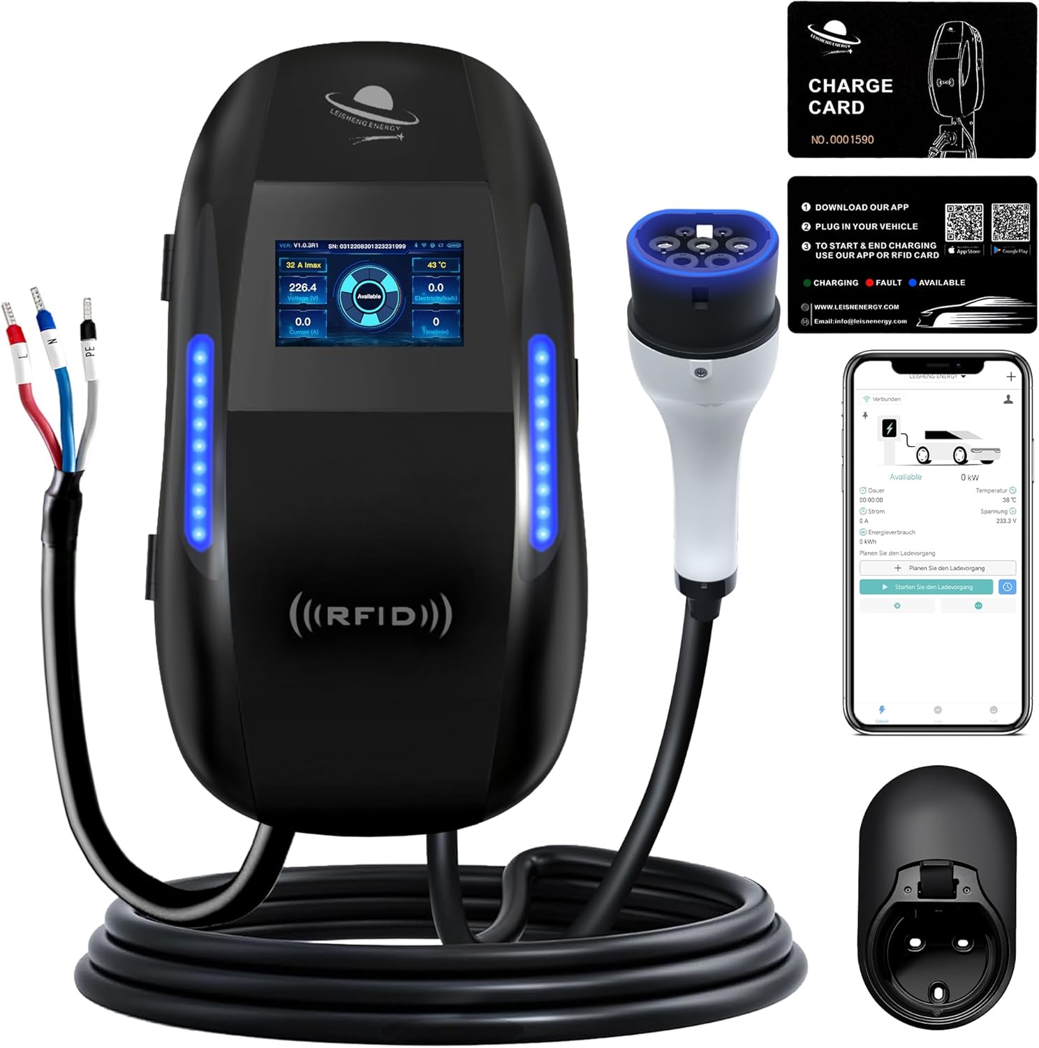 BiaHawn 7.4kW Smart EV Home Charger