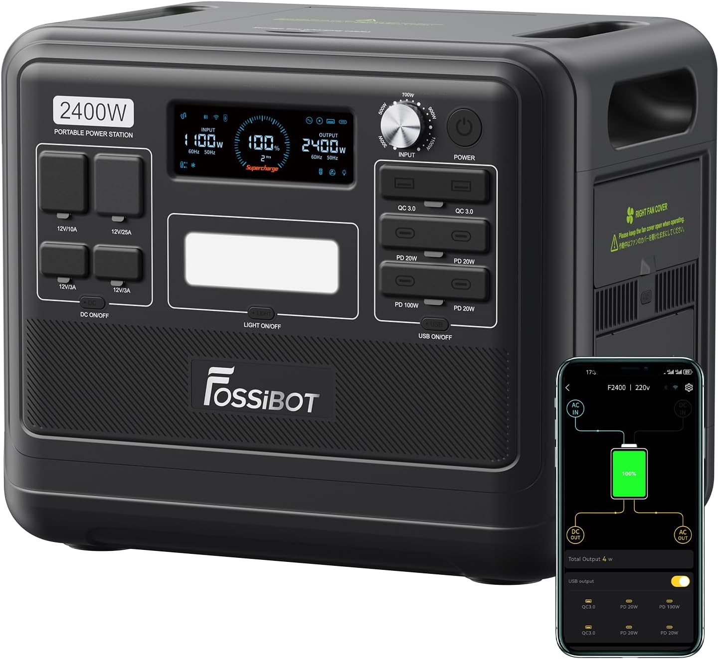 FOSSiBOT F2400 Portable Power Station