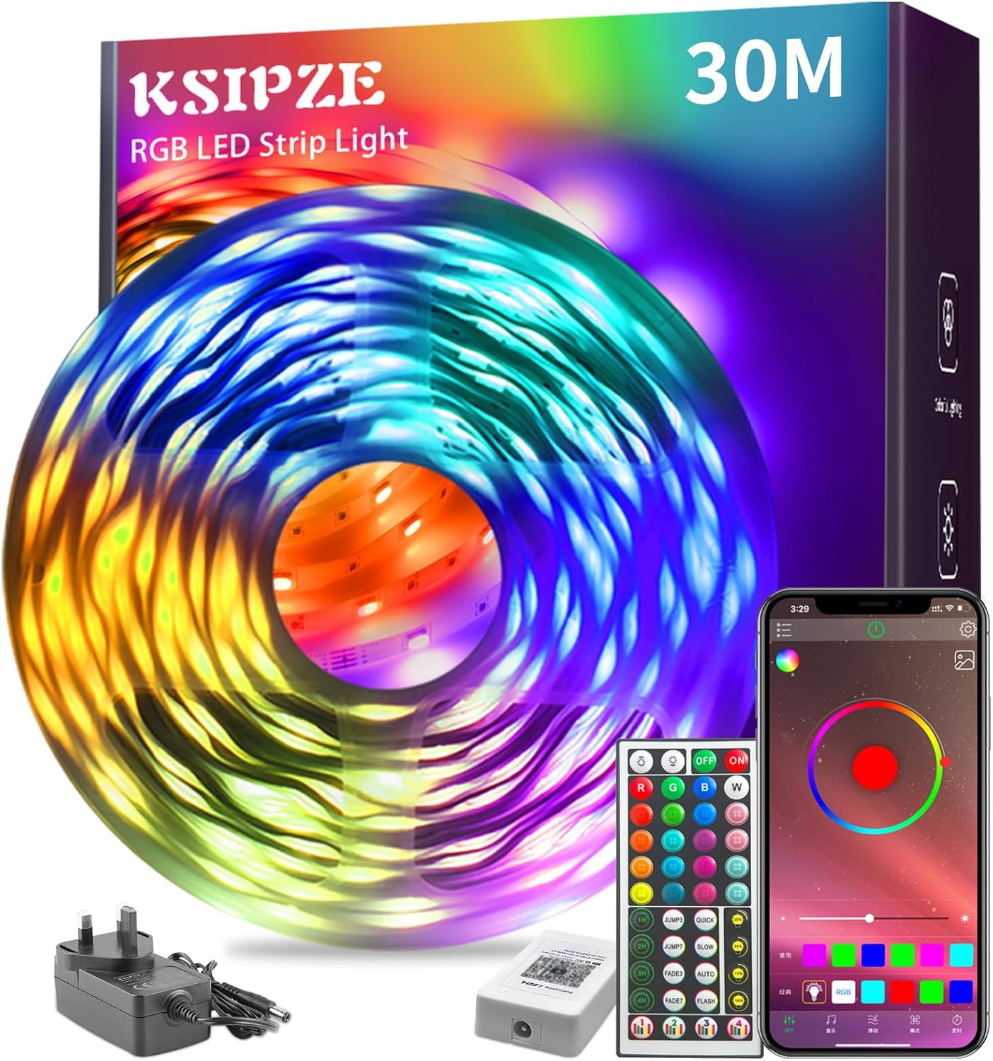 Keepsmile Bluetooth Smart LED Strip Lights (10M)