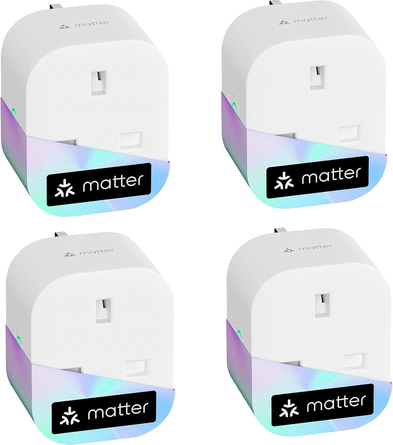 Meross Matter Smart Plug with Energy Monitoring (4 Pack)