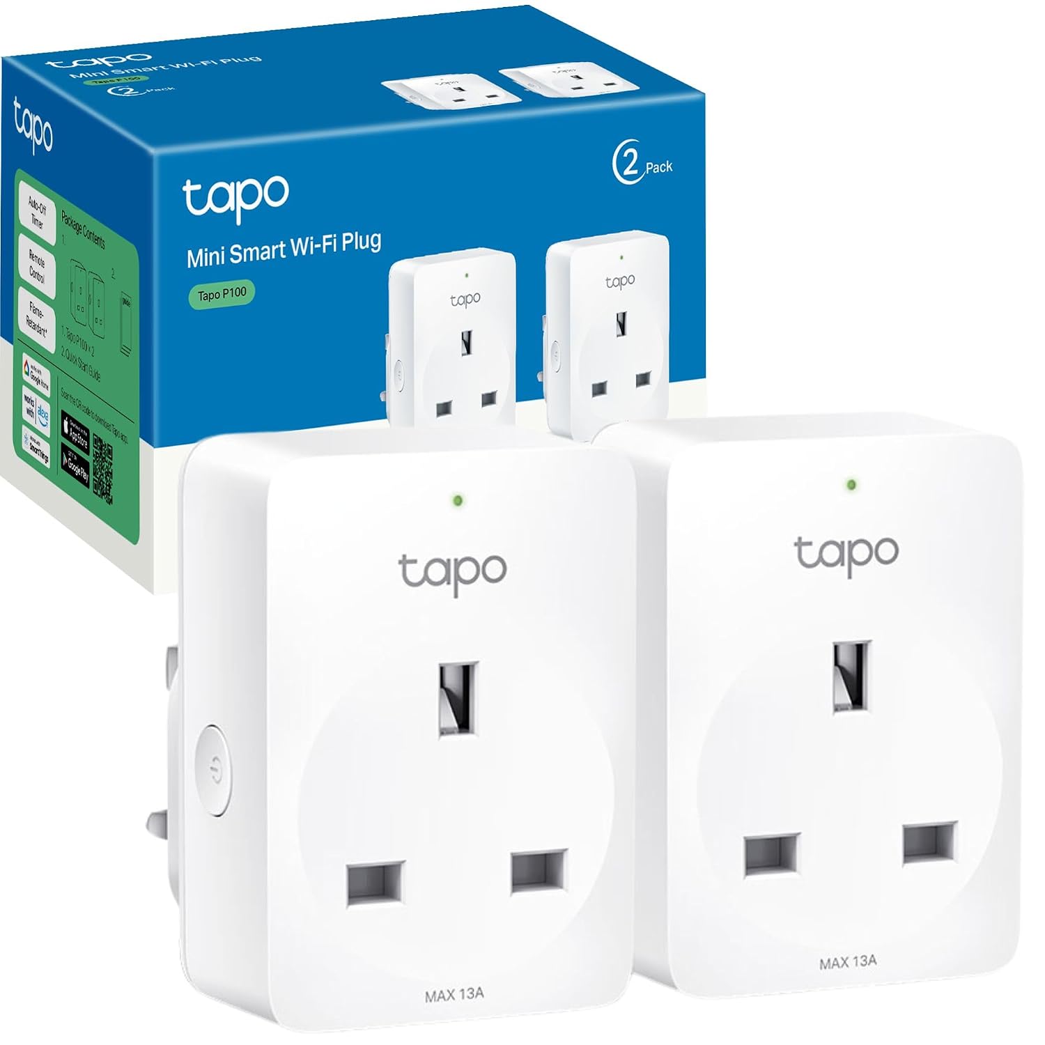 Tapo P100 Smart Plug (2-Pack)